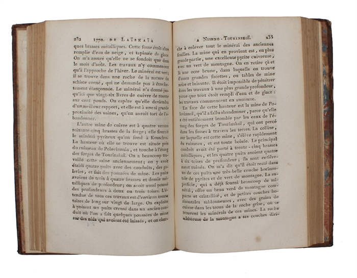 Voyages du Professeur Pallas, dans plusieurs Provinces de L'Empire de Russie et dans L'Asie septentrionale; Traduits de l'allemand par le C. Gauthier de la Peyronie. Nouvelle Édition, revue et enrichie de Notes par le C.C. Lamarck... 8 Vols.