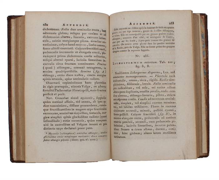 Voyages du Professeur Pallas, dans plusieurs Provinces de L'Empire de Russie et dans L'Asie septentrionale; Traduits de l'allemand par le C. Gauthier de la Peyronie. Nouvelle Édition, revue et enrichie de Notes par le C.C. Lamarck... 8 Vols.