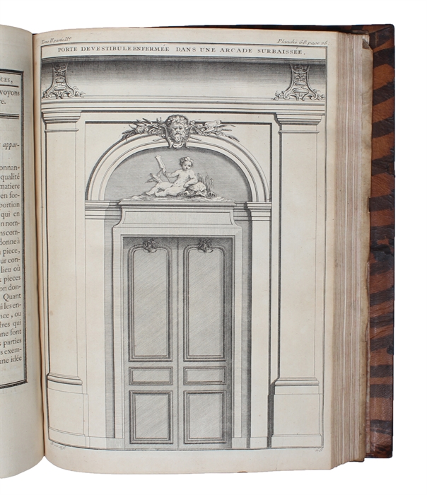 De la Distribution des Maisons de Plaisance et de la Décoration des Edifices en general. Ouvrage enrichie de cent soixante Planches en taille-douce, gravées par l'Auteur. 2 Vols.