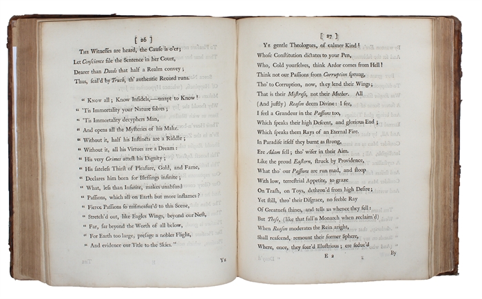 The Complaint: or, Night=Thoughts on Life, Death, & Immortality. Night the First (- Nine (The Consolation)). 9 Parts. (All).