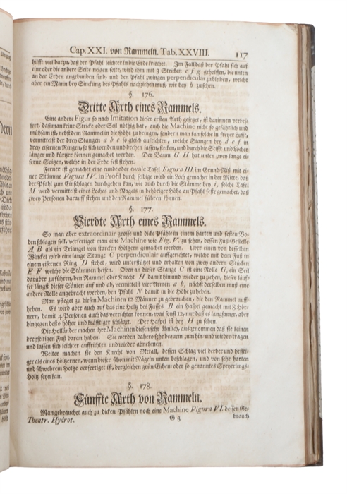 Theatrum Machinarum Generale. Schau=Platz des Grundes Mechanischer Wissenschaften...   Alles mit viel nütlichen Anmerkungen und besonderen neuen Inventionibus und Machinen vermehret, und mit vielen Figuren deutlich vor Augen gestellet... Bd. 1-9 (von 10)