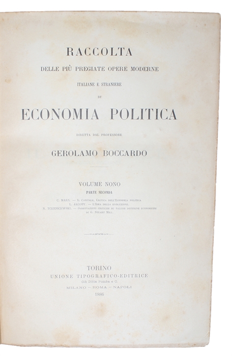 Il Capitale. Critica dell'economia politica.