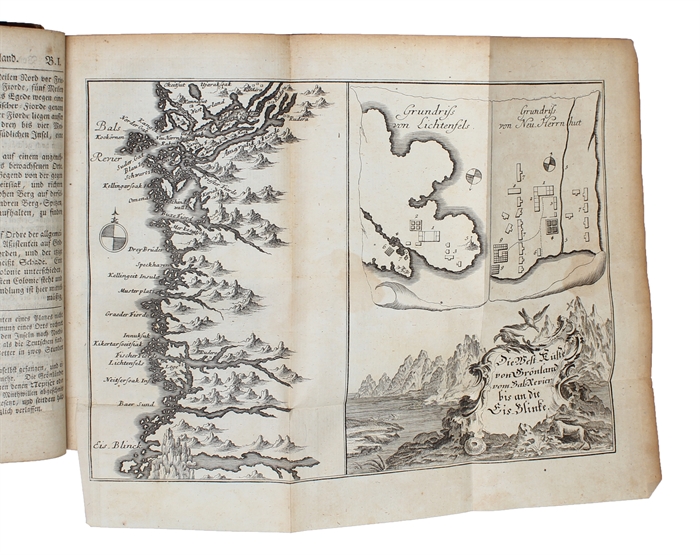 Historie von Grönland enthaltend die Beschreibung des Landes und der Einwohner ec. insbesondere die Geschichte der dortigen Mission der Evangelischen Brüder zu Neu=Herrnhut und Lichtenfels. Mit acht Kupfertafeln und einem Register.