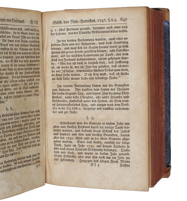Historie von Grönland enthaltend die Beschreibung des Landes und der Einwohner ec. insbesondere die Geschichte der dortigen Mission der Evangelischen Brüder zu Neu=Herrnhut und Lichtenfels. Mit acht Kupfertafeln und einem Register.