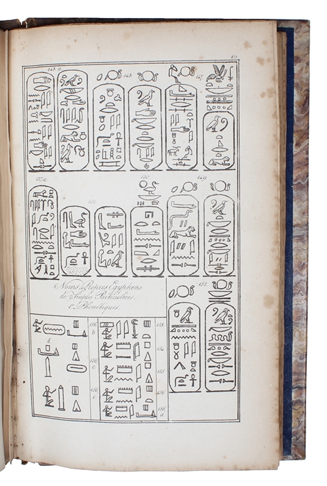 Précis du système hiéroglyphique des anciens Égyptiens ou recherches sur les élémens premiers de cette écriture sacrée, sur leurs diverses combinaisons, et sur les rapports de ce système avec les autres méthodes graphiques égyptiennes. Avec un volume ...