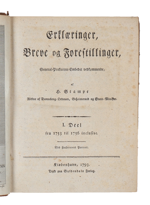 Erklæringer, Breve og Forestillinger, General=Prokureur=Embedet vedkommende. 1.-6. Deel (kpl.).