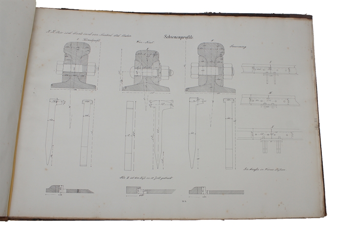 Constructionen aus dem Gebiete des Eisenbahn-Baues. Zusammengestellet und gezeichnet von den Eléven des III. Curses der grossherzoglich Badischen Ingenieurschule in Carlsruhe 1862/63.