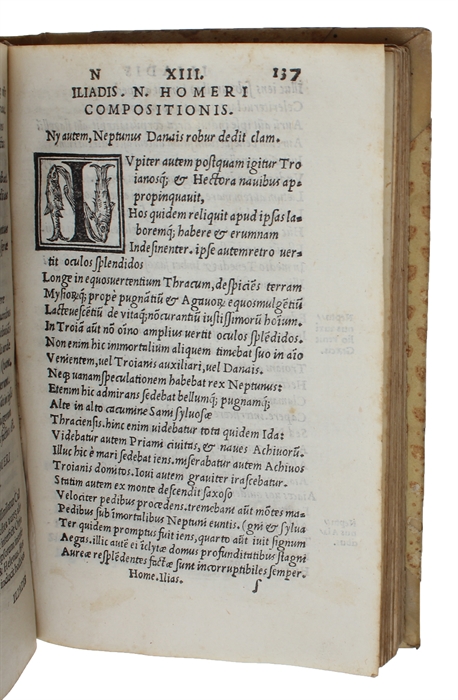 Poetarum Omnium. Ilias & Odyssea. 2 vols. 

I. Ilias, Andrea Divo justinopolitano interprete, ad verbum translata. Herodoti Halicarnassei libellus, Homeri vitam fidelissime continens, Conrado Heresbachio interprete. cum Indice copiosissimo. Cum Gratia...