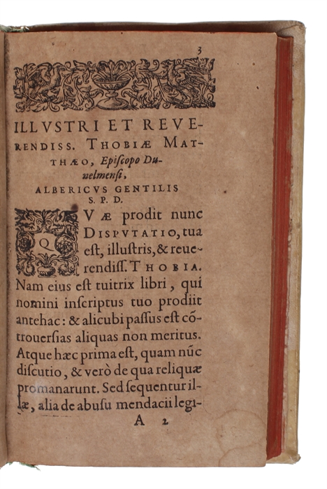 Disputationes duae; I, De actoribus & spectatoribus fabularum non notandis. II. De abusu mendacii. Nunc primum in lucem editae. 