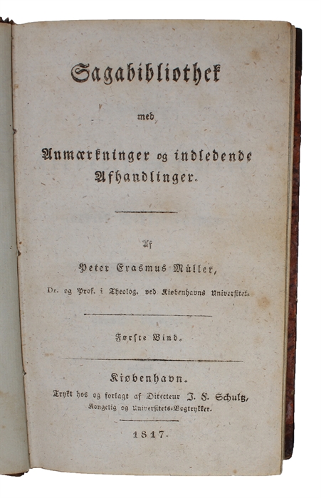 Sagabibliothek med Anmærkninger og indledende Afhandlinger. 3 Bd.