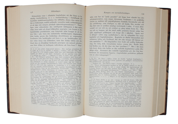 Kapitalet. Kritik av den politiska ekonomin. I svensk oversättning av Rickard Sandler. 3 vols.