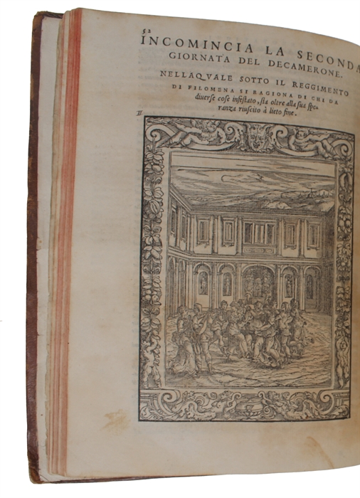 Il Decamerone. alla sua intera perfettione ridotto, et con dichiarationi et auuertimenti illustrato, per Girolamo Ruscelli.