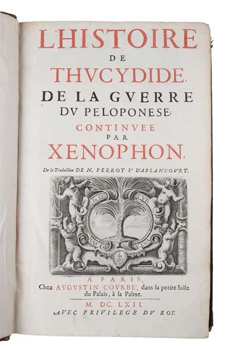 L'histoire de Thucydide, de la guerre du Peloponese; continuee par Xenophon.