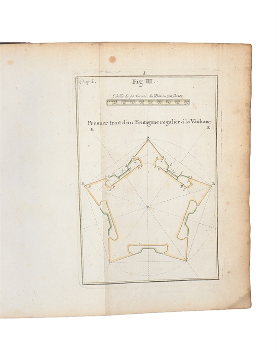 Der Wahre Vauban, oder der von den Teutschen und Holländern verbesserte Französische Ingenieur, worinnen I. die Arithmetic, II. die Geometrie, III. die off- und deffensiv- Kriegs-Bau-Kunst, nach den Grundsäzen des berühmten Herrn von Vauban (+) Berich...