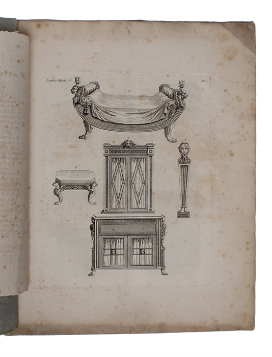 Samlung von Zeichnungen der neuesten Londoner und Pariser Meubles, als Munster für Tischler.