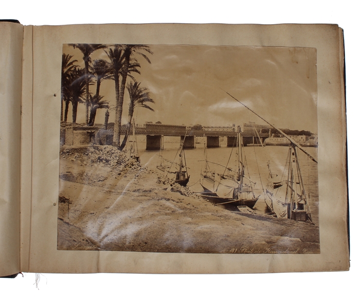 Album containing 146 albumen prints of Egypt from the 1870ies.