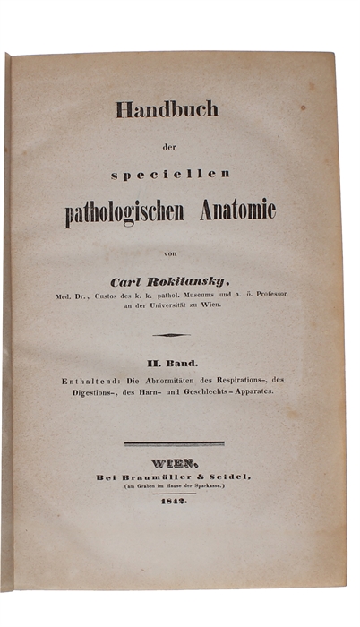 Handbuch der allgemeinen pathologischen Anatomie. 3 vols.