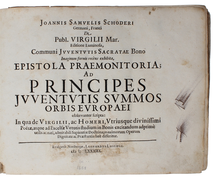 Peplus virtutum romanarum in Aenea Virgiliano ejusque rebus fortiter gestis: ad majorem antiquitatis et rerum lucem, communi juventutis sacratae bono, aere renitens (Aeneid)