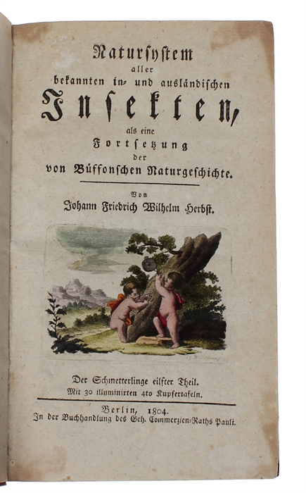 Natursystem aller bekannten in- und ausländischen Insecten. Nach dem System des Ritters Carl von Linné bearbeitet. Schmetterling. 11 vols.