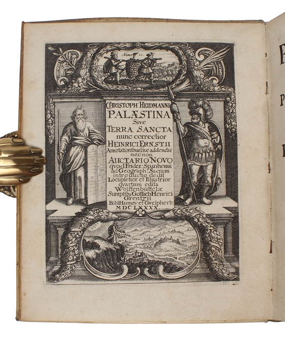 Palaestina, sive Terra Sancta, paucis capitibus distincte ordineque congruo explicata. Ex autographo auctoris ipso correcta et Henrici ernstii addendis sive annotationibus illustrata, nunc demum auctario Spanhemanio Iocupletior & quartum edita.