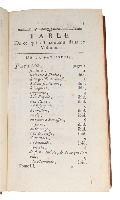 Les Soupers de la Cour ou L'Art de travailler toutes sortes d'alimens. 3 vols.