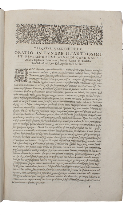 Lettres de l'illustrissime et reuerendissime Cardinal d'Ossat, Euesque de Bayeux, au Roy Henry le Grand et a Monsieur de Villeroy. Derniere edition. (+) Addition de Quelques lettres... 