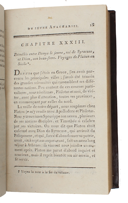 Voyage du jeune Anacharsis en Grèce vers le milieu du quatrième siècle avant l'ère vulgaire. 9 vols.