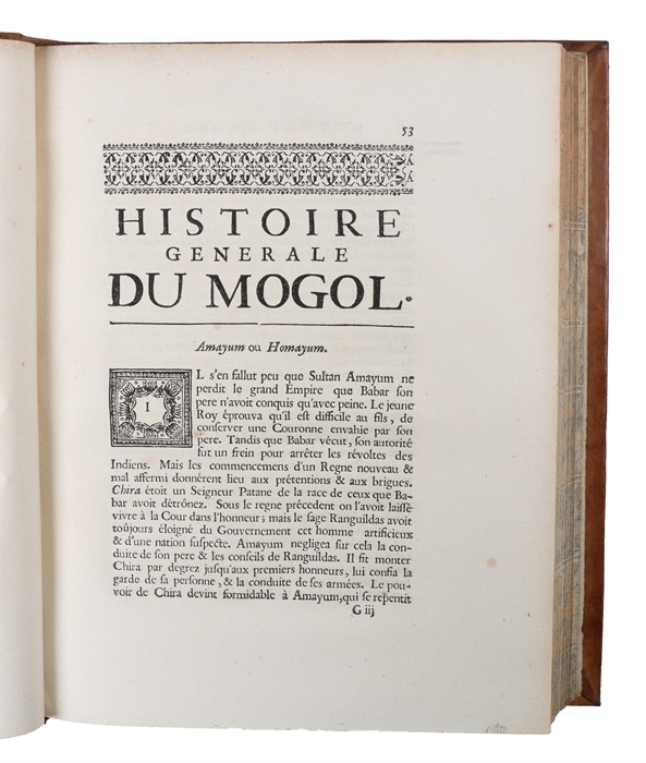 Histoire generale de l'empire du Mogol depuis sa fondation jusqua present sur les mémoires portugais de m. Manouchi, venitien.
