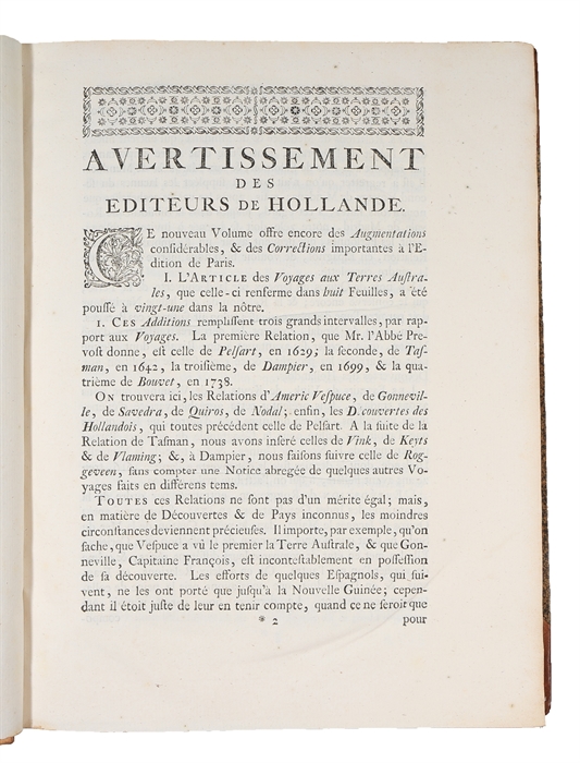 Histoire générale des Voyages, ou nouvelle collection de toutes les relations de voyages par mer et par terre, (...) Nouvelle edition. Tome Zeizieme (XVI).