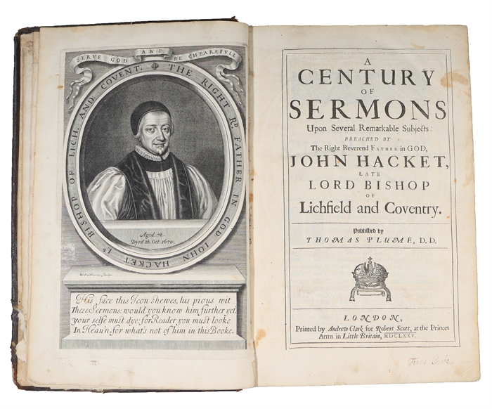 A century of sermons upon several remarkable subjects preached by the Right Reverend Father in God, John Hacket, late Lord Bishop of Lichfield and Coventry.