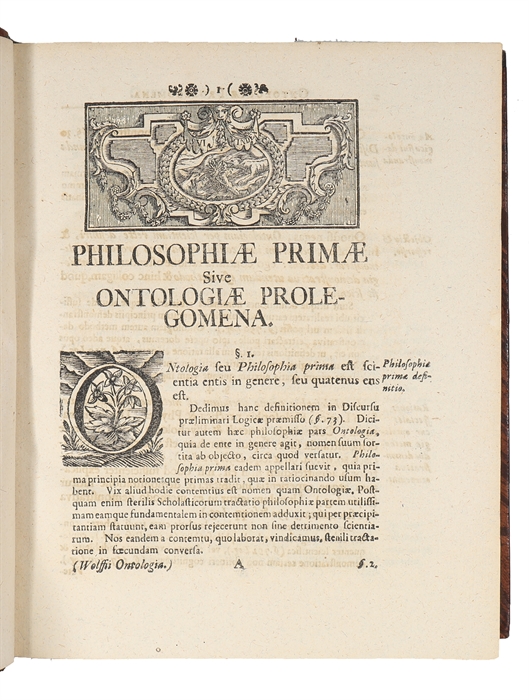 Philosophia prima, sive ontologia, methodo scientifica pertractata, qua omnis cognitionis humanae principia continentur.