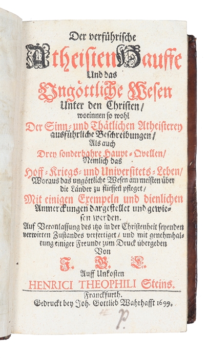 Der verführische Atheisten Hauffe Und das Ungöttliche Wesen Unter den Christen