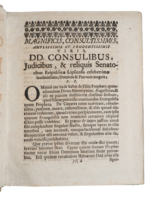 Commentarius in Esaiam succinctus et perspicuus (+) Commentarius In Prophetam Jeremiam (+) Justi Christophori Schomeri (...) (+) Exegesis in Omnes Epistolas S. Pauli Minores (+) In D. Pauli Ad Colossenses Epistolae Commentatio Continens Cuiusvis Capit...