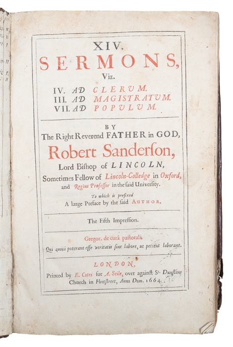 XIV sermons viz. IV. Ad Clerum, III. Ad Magistratum, VII. Ad Populum. The fifth impression. XXXIV sermons viz. XVI ad aulam. VI ad clerum. VI ad magistrum. VIII ad populum (+) Twenty sermons viz. XVI Ad Aulam. III Ad Magistratum. I Ad Populum. Second ...