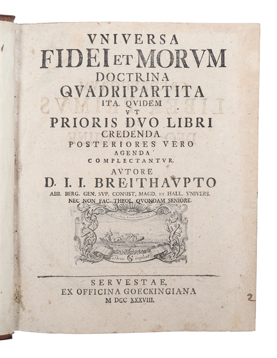 Universa Fidei et Morum Doctrina Quadripartita. 3 parts. 