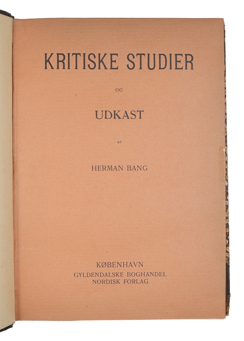 Kritiske Studier og Udkast.