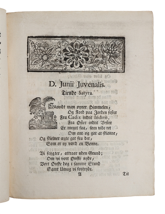 Forsøg til en Dansk Oversettelse af D. Junii Juvenalis tiende Satyra efter R. Falsters Maade ved Jacob Johan Lund.