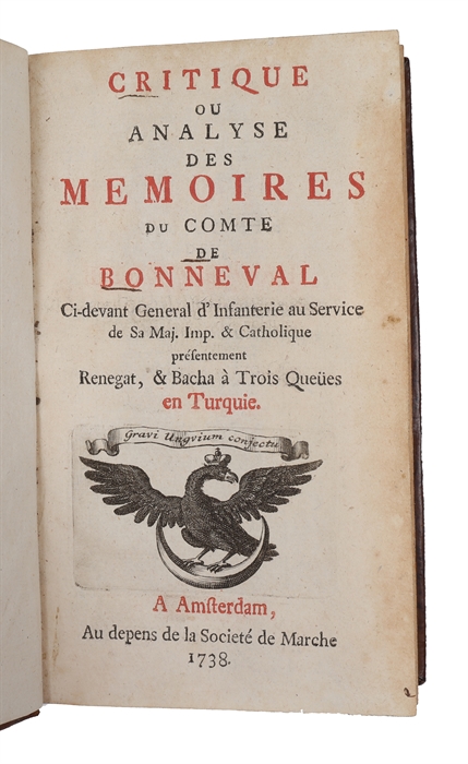 Critique ou analyse des Memoires du Compte de Bonneval.