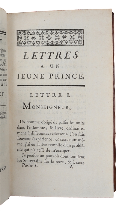 Lettres au Prince Royal de Suède, traduites du suédois. 2 vols. 