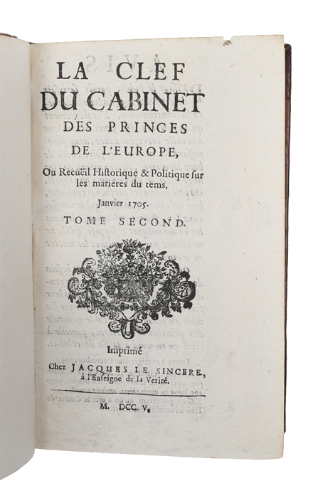 La Clef du Cabinet des princes de l'Europe, ou Recuëil historique & politique sur les matieres du tems. Vols. 1-18, 20-30, 32-38 (+) Supplement de la clef ou journal historique sur les matieres du tems. vol. 1-2.