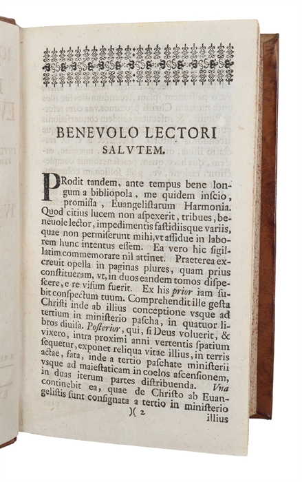 Harmonia Evangelistarum : Ita Adornata Ut Investigata Sedulo Textus Cohaerentia Nullus Versus Sive Traiiciatur... 3 volumes in 6 parts. 