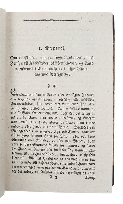 Forsøg til en systematisk Haandbog over den danske Landvæsensret eller de Deel af den danske Lovkyndighed, som egentlig og nærmest angaaer Landboerne og Landbruget i Danmark. 2 vols. 