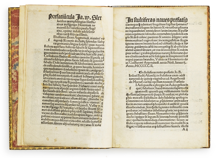 Stultiferae naviculae seu scaphe fatuarum multierum: circa sensus quinque exteriors fraude navigantium.