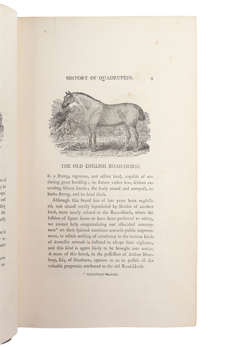 A General History of Quadrupeds. The Figures engraved on Wood by T. Bewick. The fourth edition.