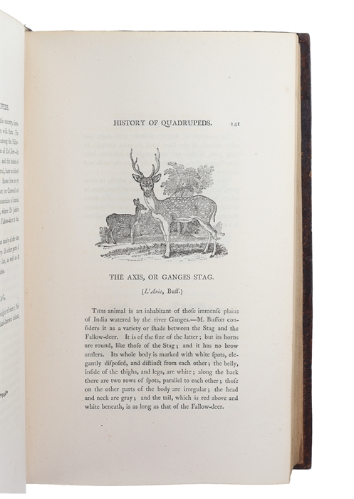A General History of Quadrupeds. The Figures engraved on Wood by T. Bewick. The fourth edition.