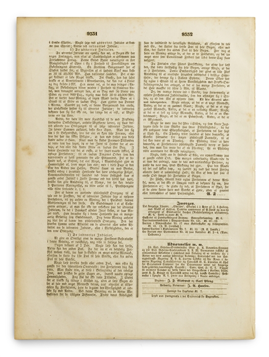1) A.F. Hvo er Forfatteren af Enten-Eller.
2) Taksigelse til Hr. Professor Heiberg
3) En lille Forklaring
4) En Erklæring og Lidt til

[Printed in: Fædrelandet, edt. Giødwad and Ploug].