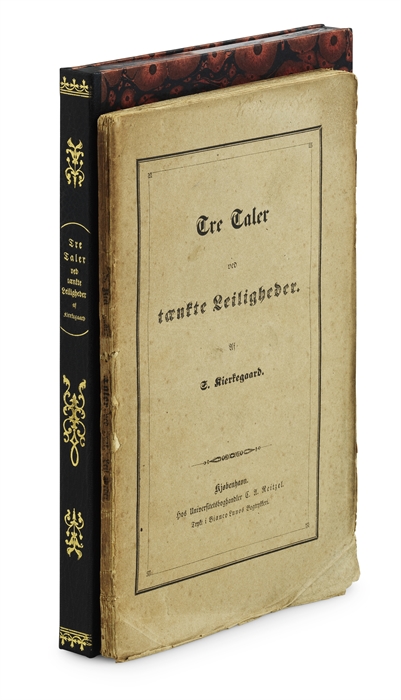 Tre Taler ved tænkte Leiligheder. Af S. Kierkegaard.