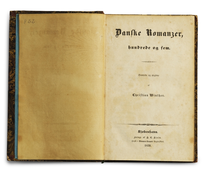 Danske Romanzer, hundrede og fem. Samlede og Udgivne. [Danish Romances, One Hundred and Five. Collected and Issued].