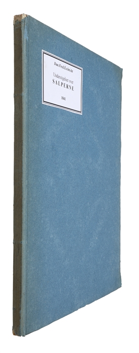 Anatomisk-Physiologiske Undersögelser over Salperne. (Offprint from "Det Kgl. Danske Videnskabernes Selskab").