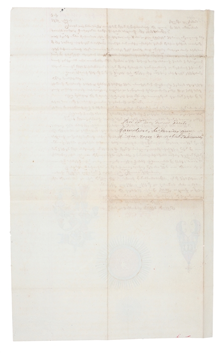 Letter from the Catholicos of Etchmiadzin, Yeprem I, to a certain Haroutioun, dated 1816.
